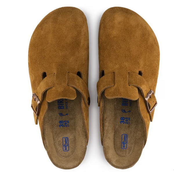 Birkenstock Boston SFB Suede Leather - Mink
