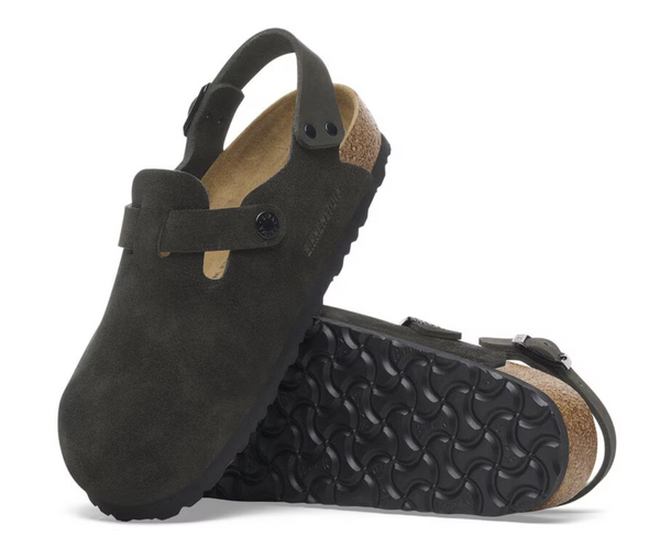 Birkenstock Tokio Suede Leather - Black