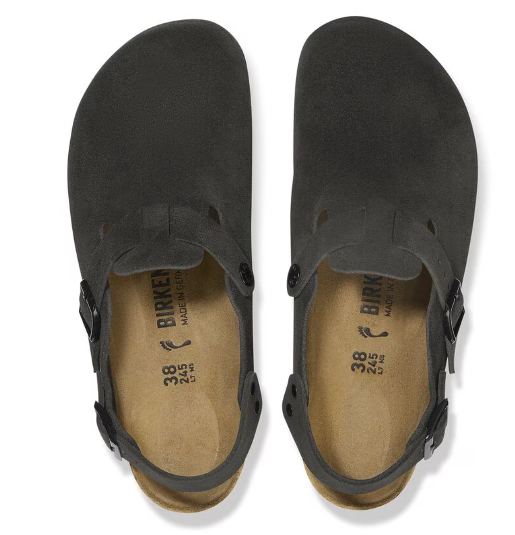 Birkenstock Tokio Suede Leather - Black
