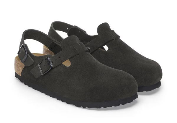 Birkenstock Tokio Suede Leather - Black