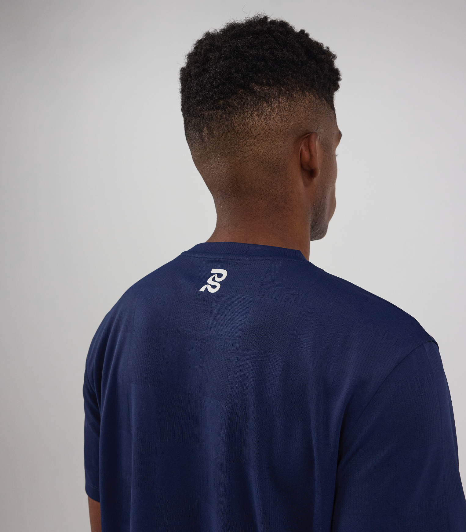 Bandit Men's Bandit Cheque Jacquard Short Sleeve Tee - NY Navy