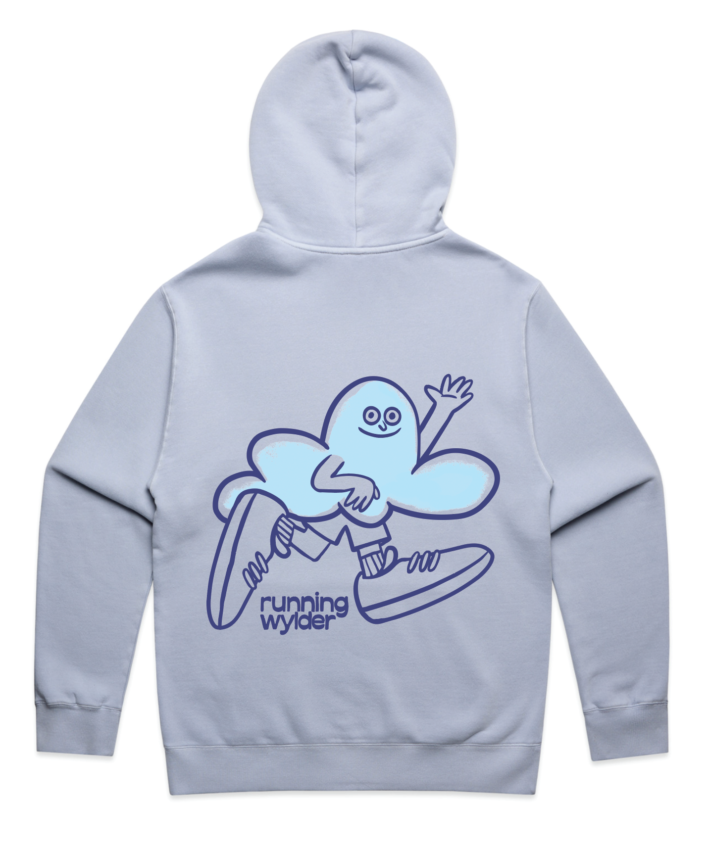 Running Wylder Cloud Hoodie - Powder Blue