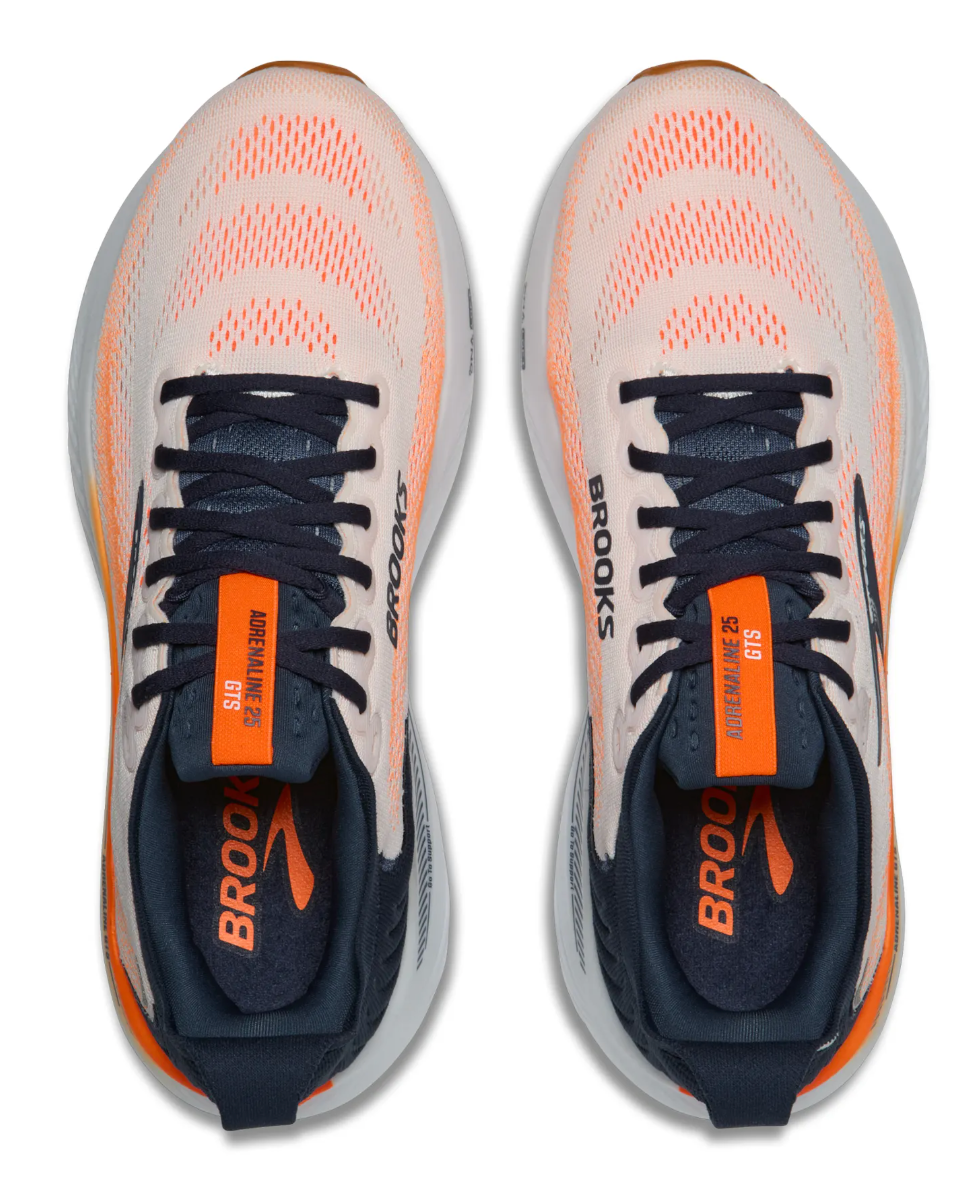 Brooks Men's Adrenaline GTS 25 - White/Spellbound/Orange