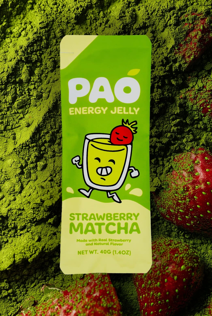 Pao Energy Jelly - Strawberry Matcha 12 Pack