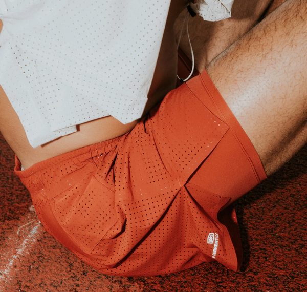 Currently Running - Pro 5" Short - Red Fade