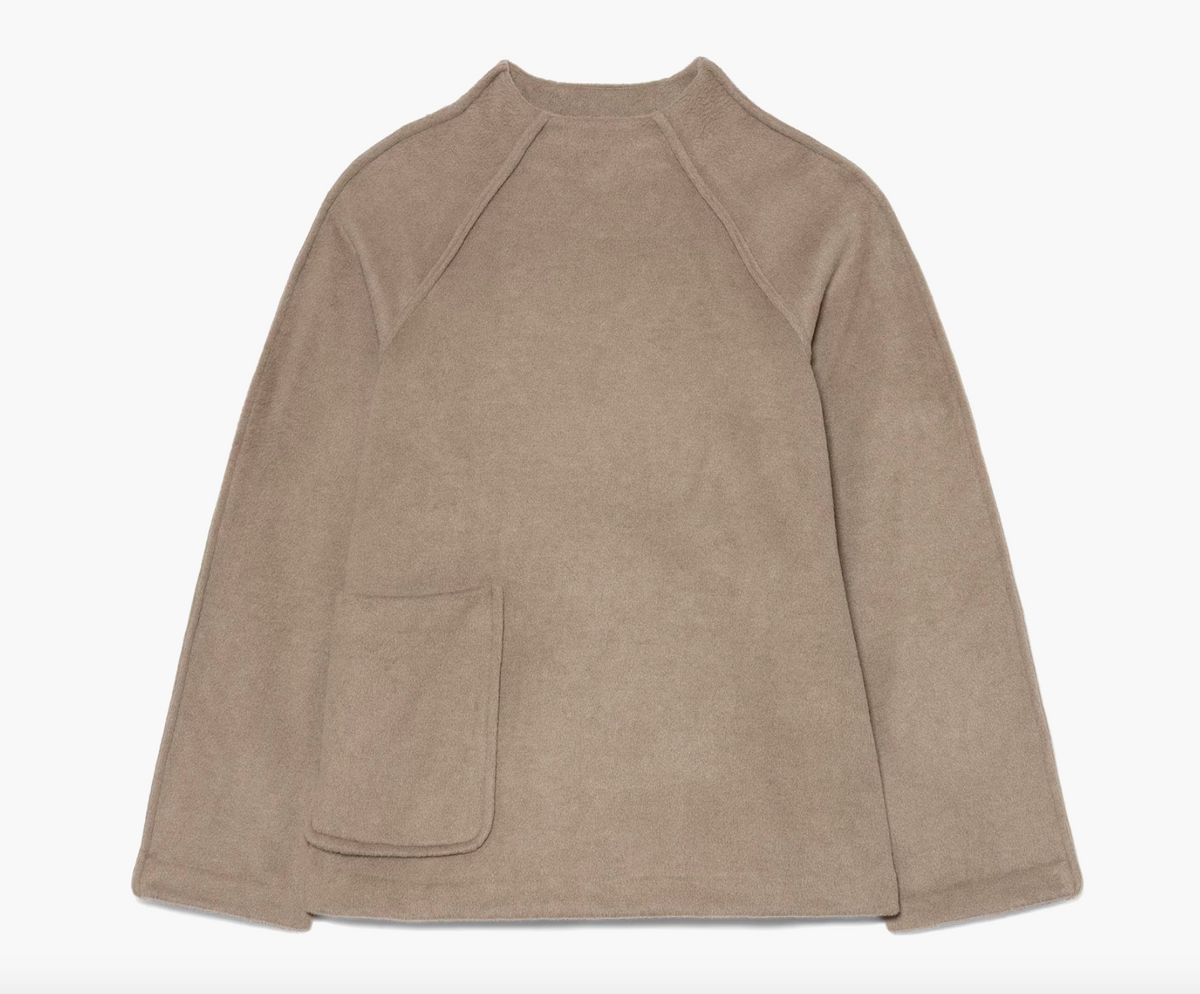 Hikerkind Mock Neck Pile Fleece - Moraine