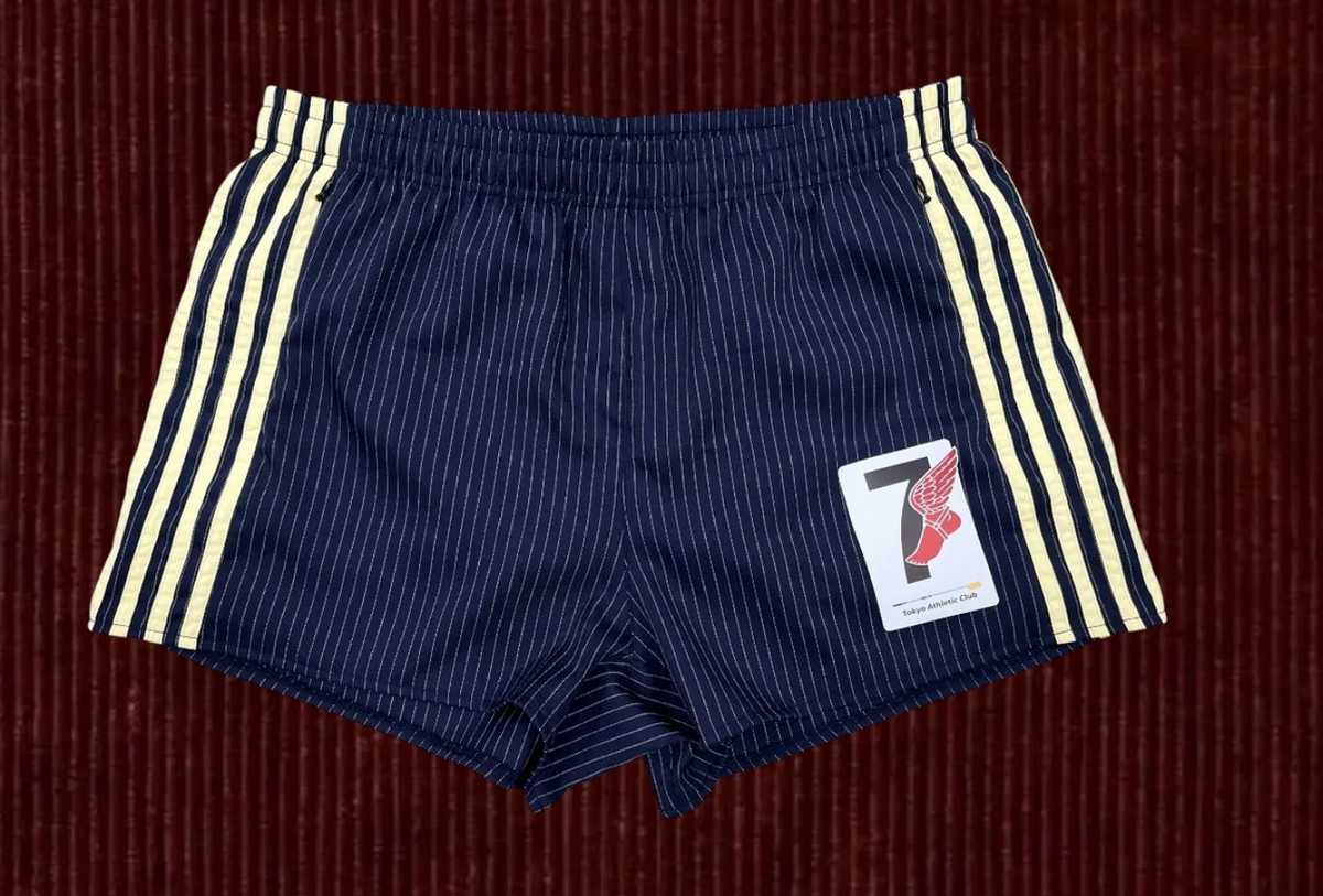 Human By Nature - Blue PINSTRIPE Tokyo Athletic Shorts