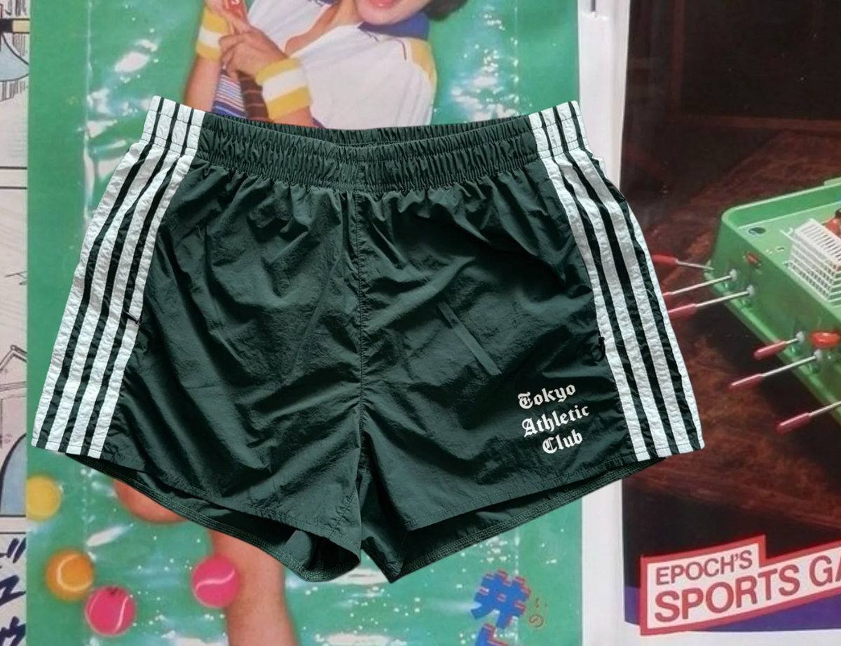 Human By Nature - Forest Green Nylon Tennis shorts