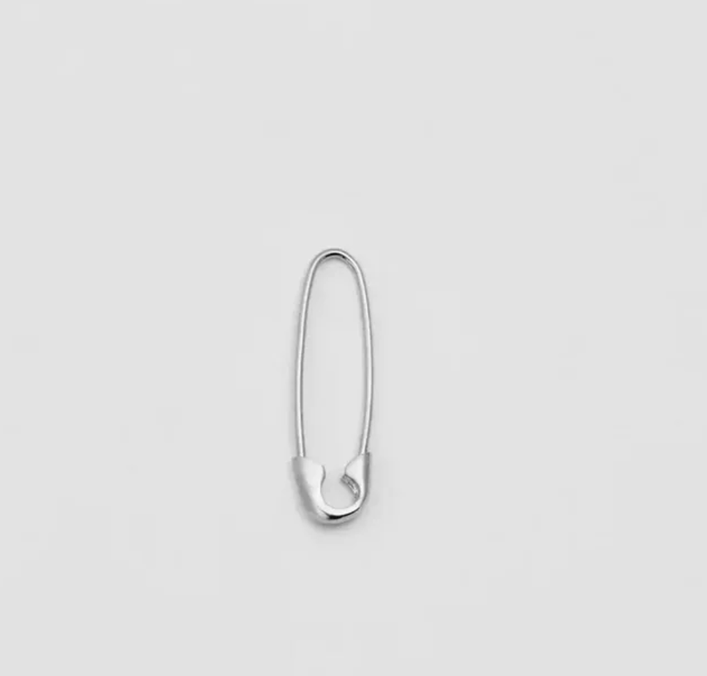 Loren Stewart Jewelry - Mini Safety Pin Earring Silver