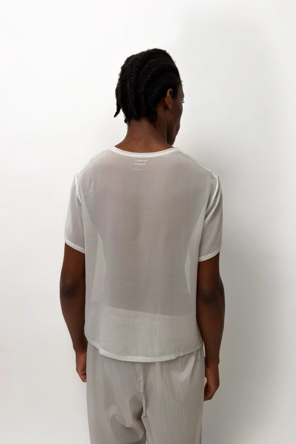 Optimistic Runners Silk T-Shirt - Ice Blue