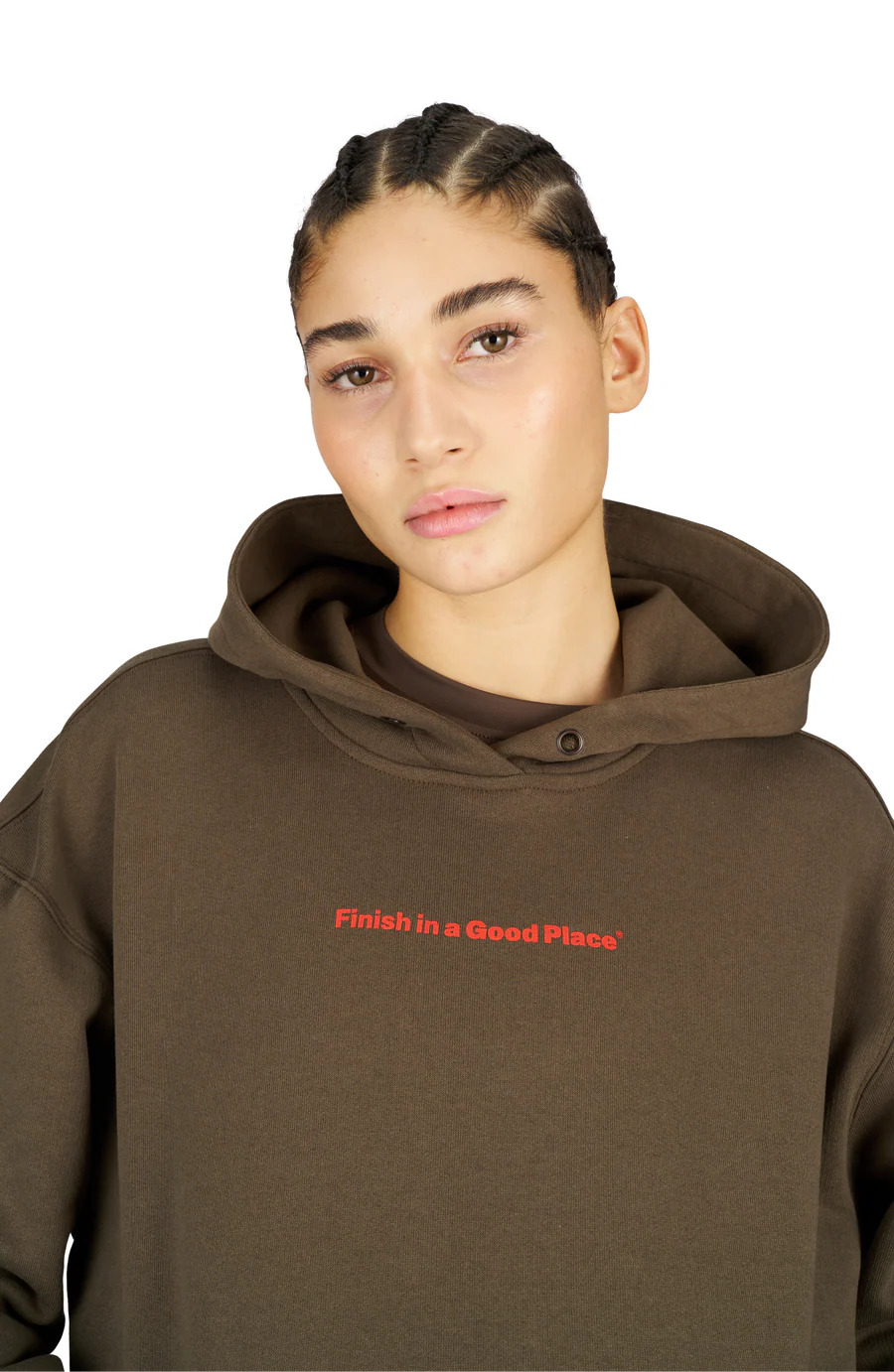 UNNA Slow Motion Hoodie - Wren Brown Unisex