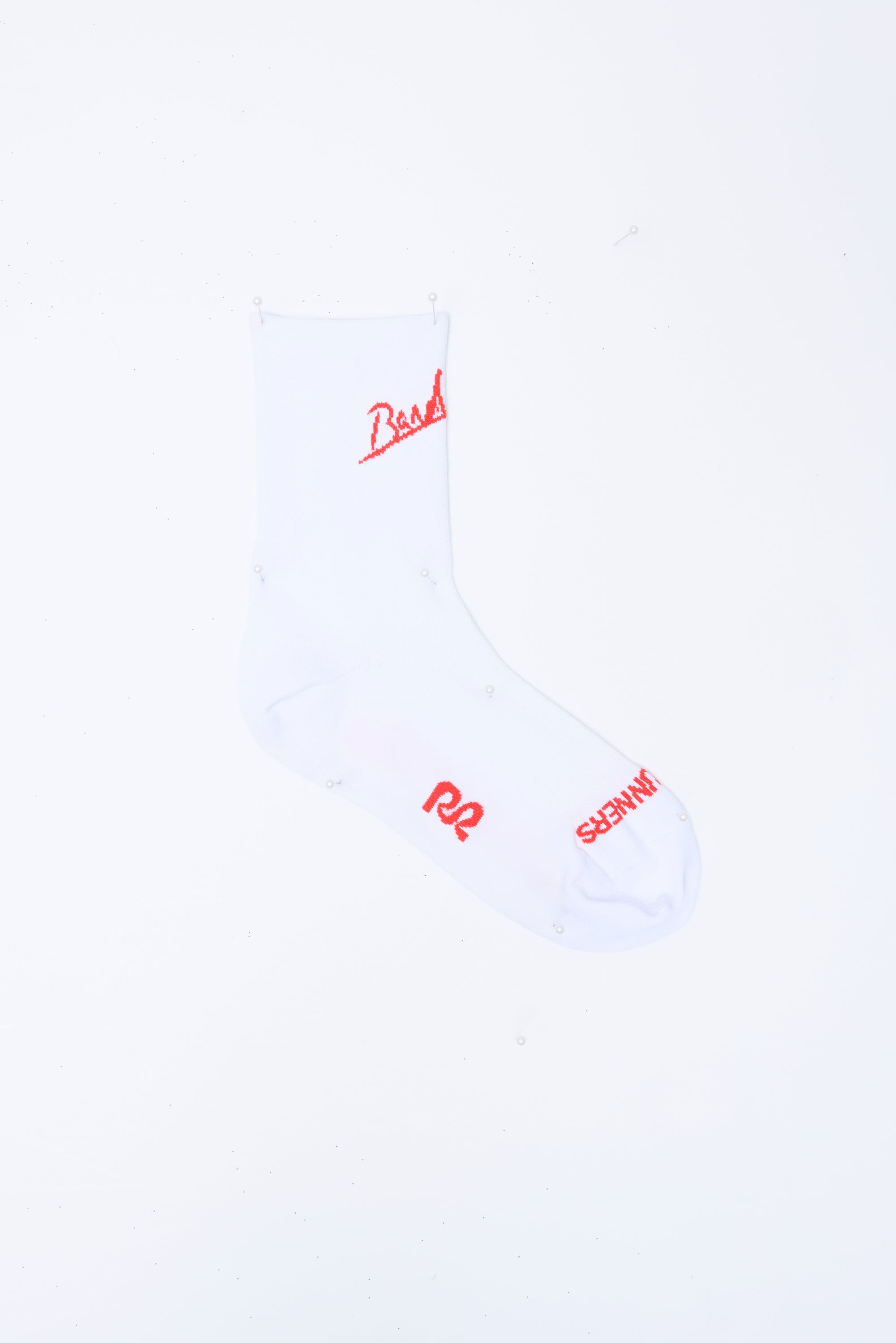 Bandit Lite Run™ "Signature" Socks - White / Intense Red (2 Pack)