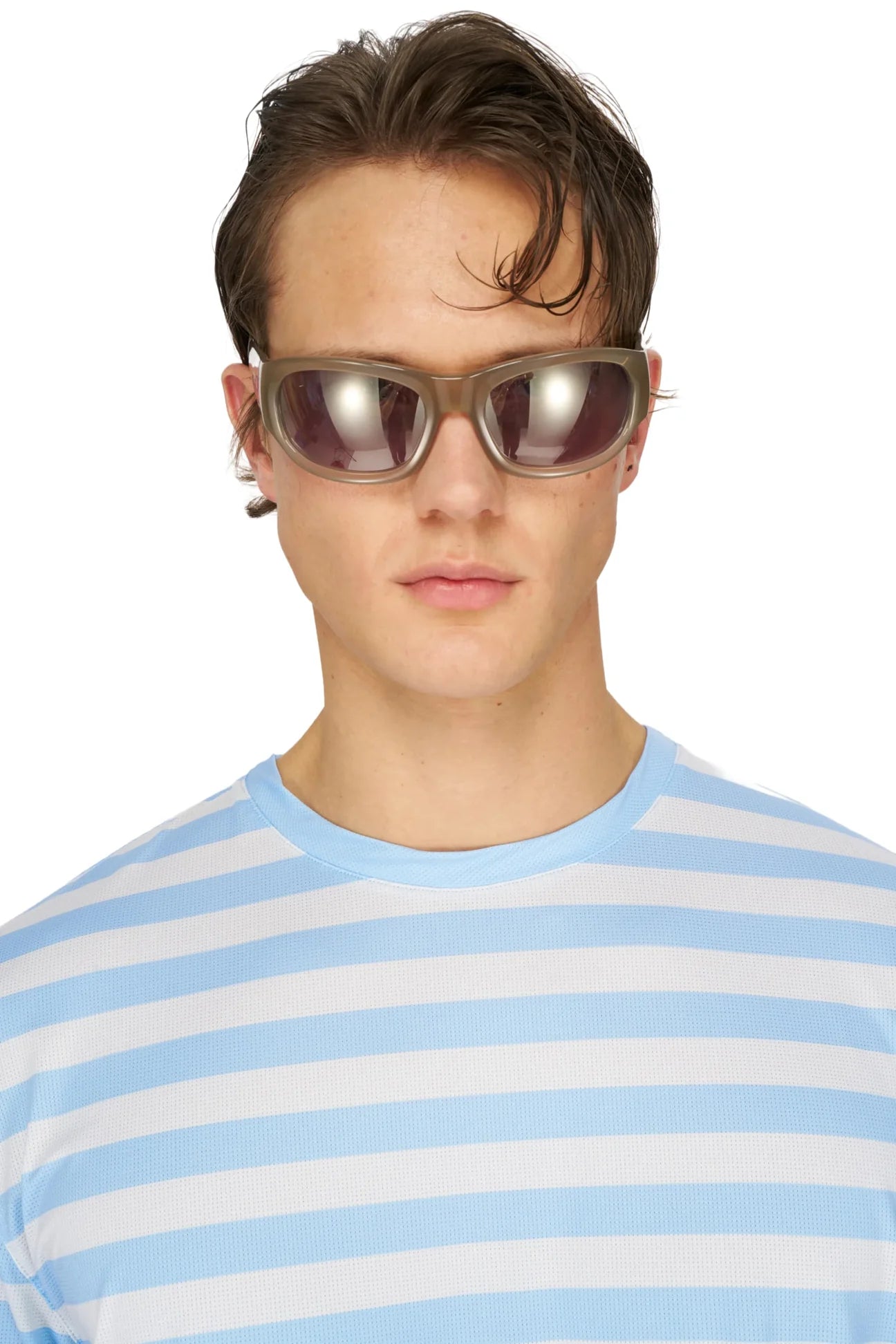 UNNA Striped LS Tee - Baby Blue
