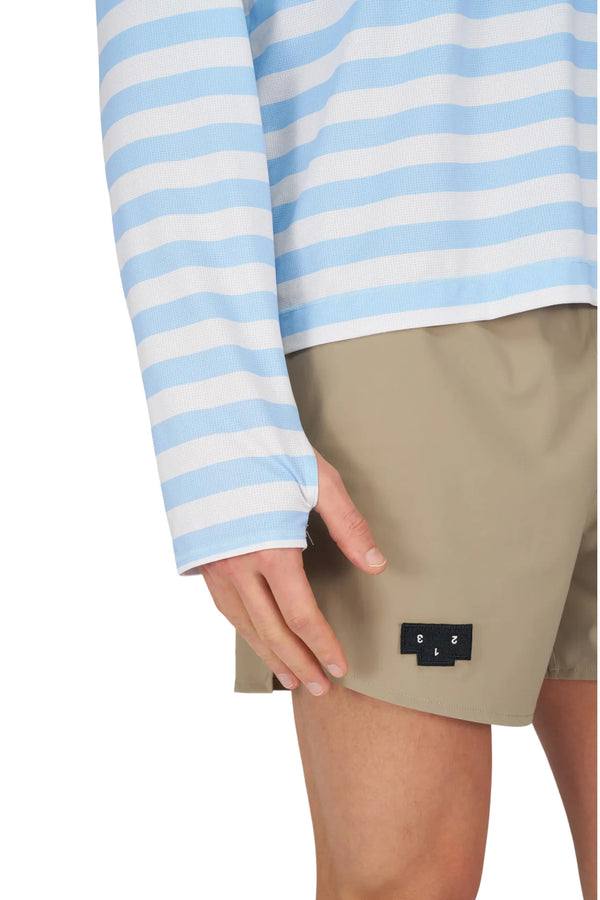 UNNA Striped LS Tee - Baby Blue