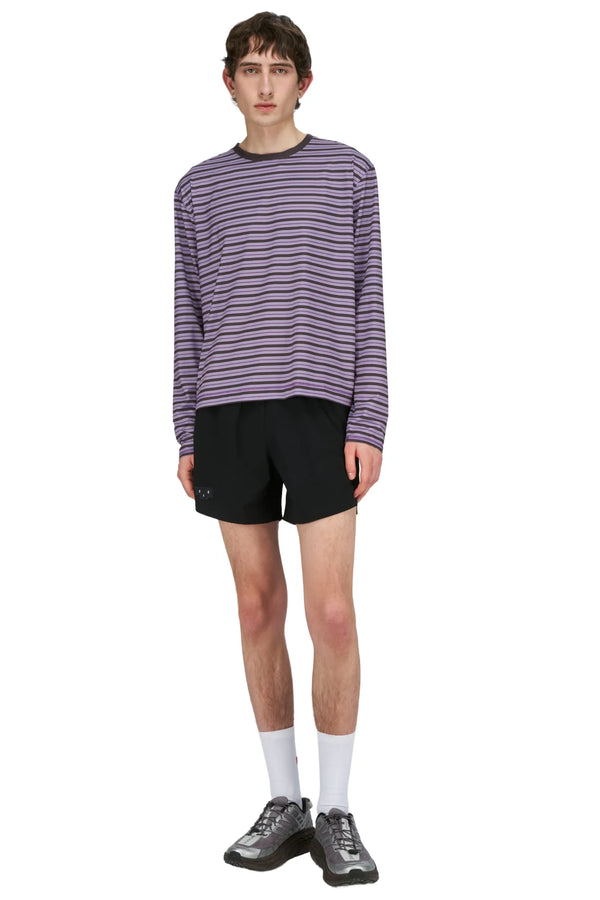UNNA M Striped LS Tee - Grape