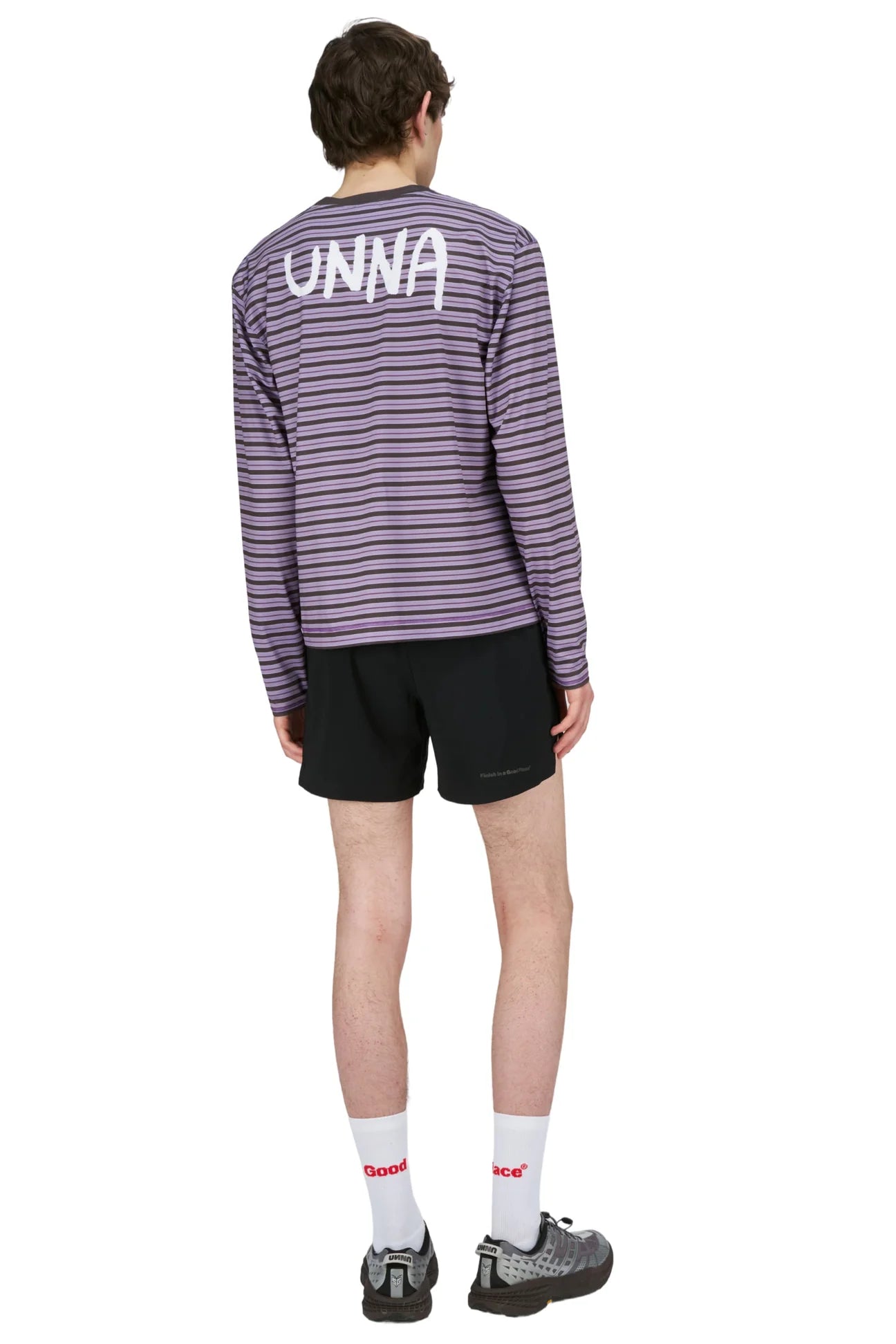 UNNA M Striped LS Tee - Grape