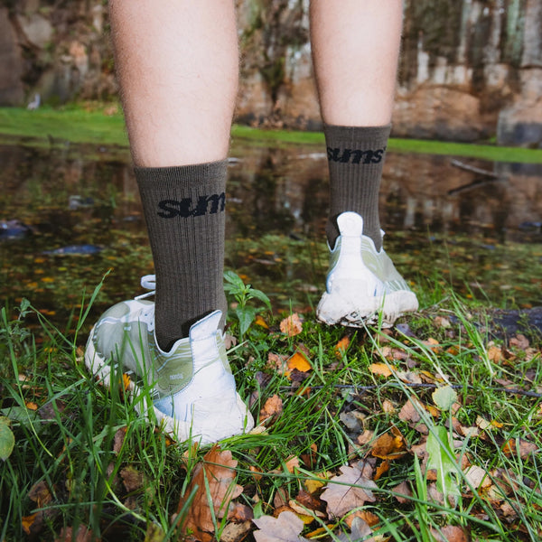 sums merino socks - olive
