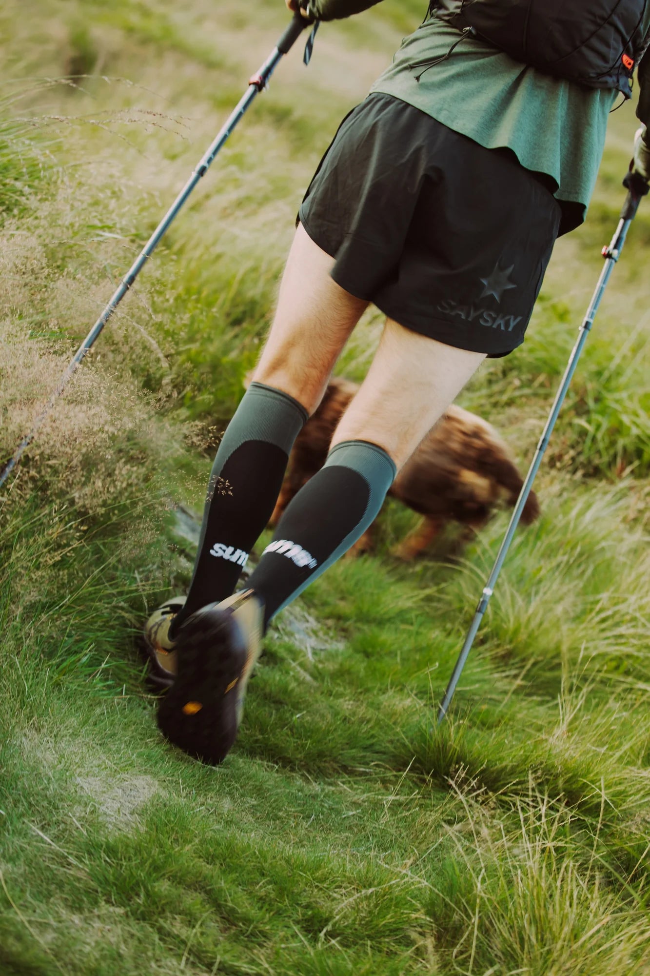 sums compression socks - black/grey