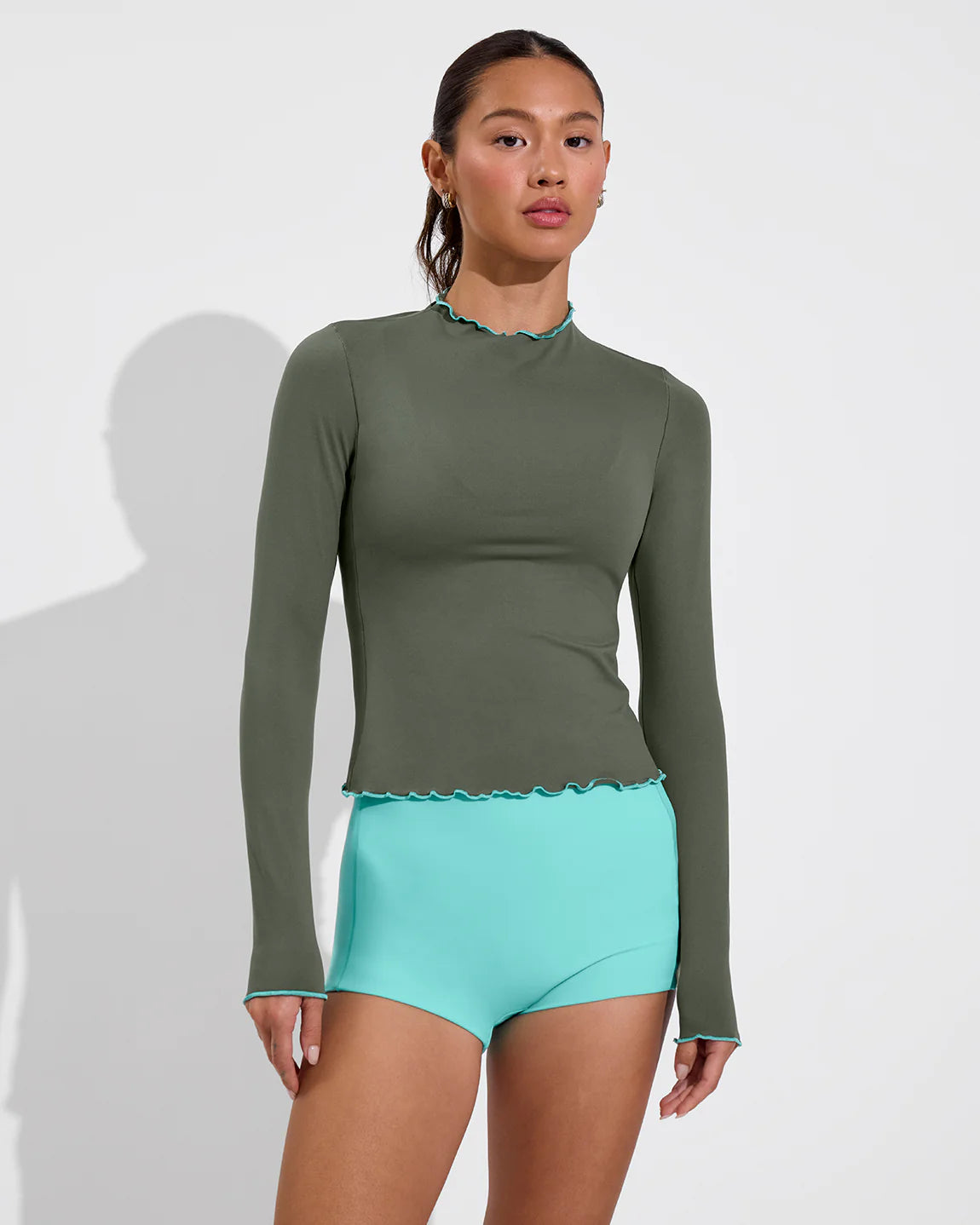 Left on Friday Rays Long Sleeve Top *Long - Agave / Drift