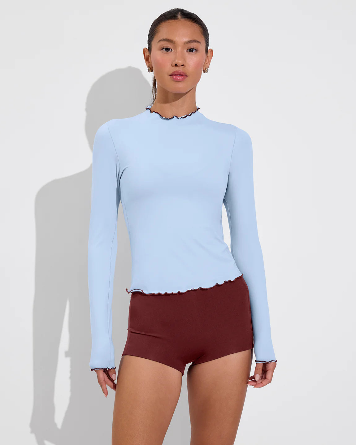 Left on Friday Rays Long Sleeve Top *Long - Blue Skies / Jam