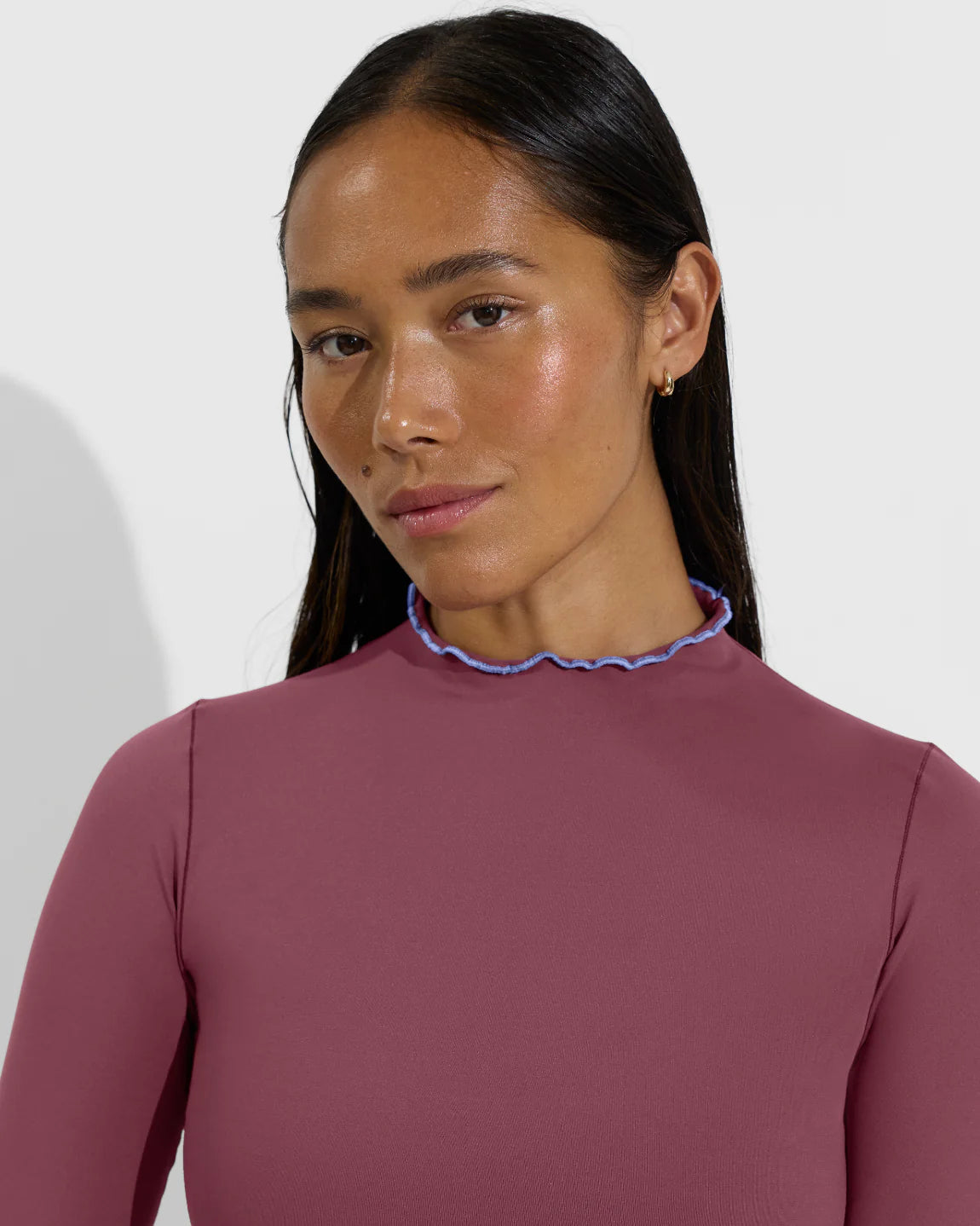 Left on Friday Rays Long Sleeve Top *Long - Desert Plum / Riptide