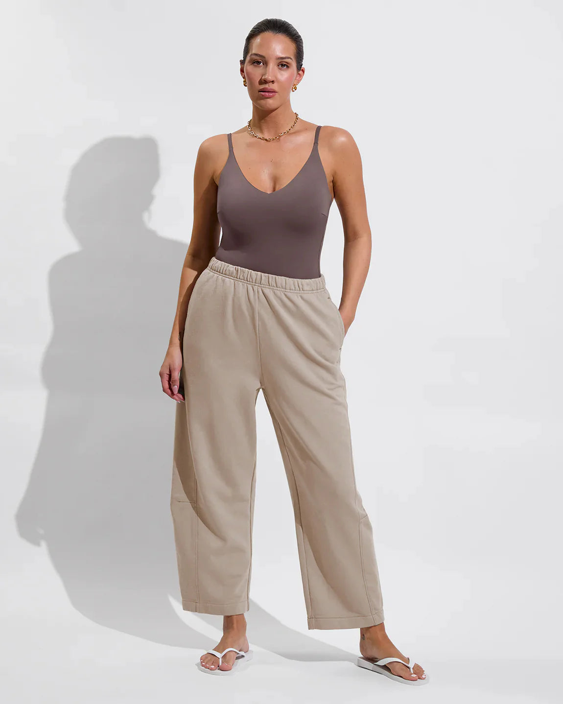 Left On Friday Beach Side Sweatpant - Beach (Taupe)