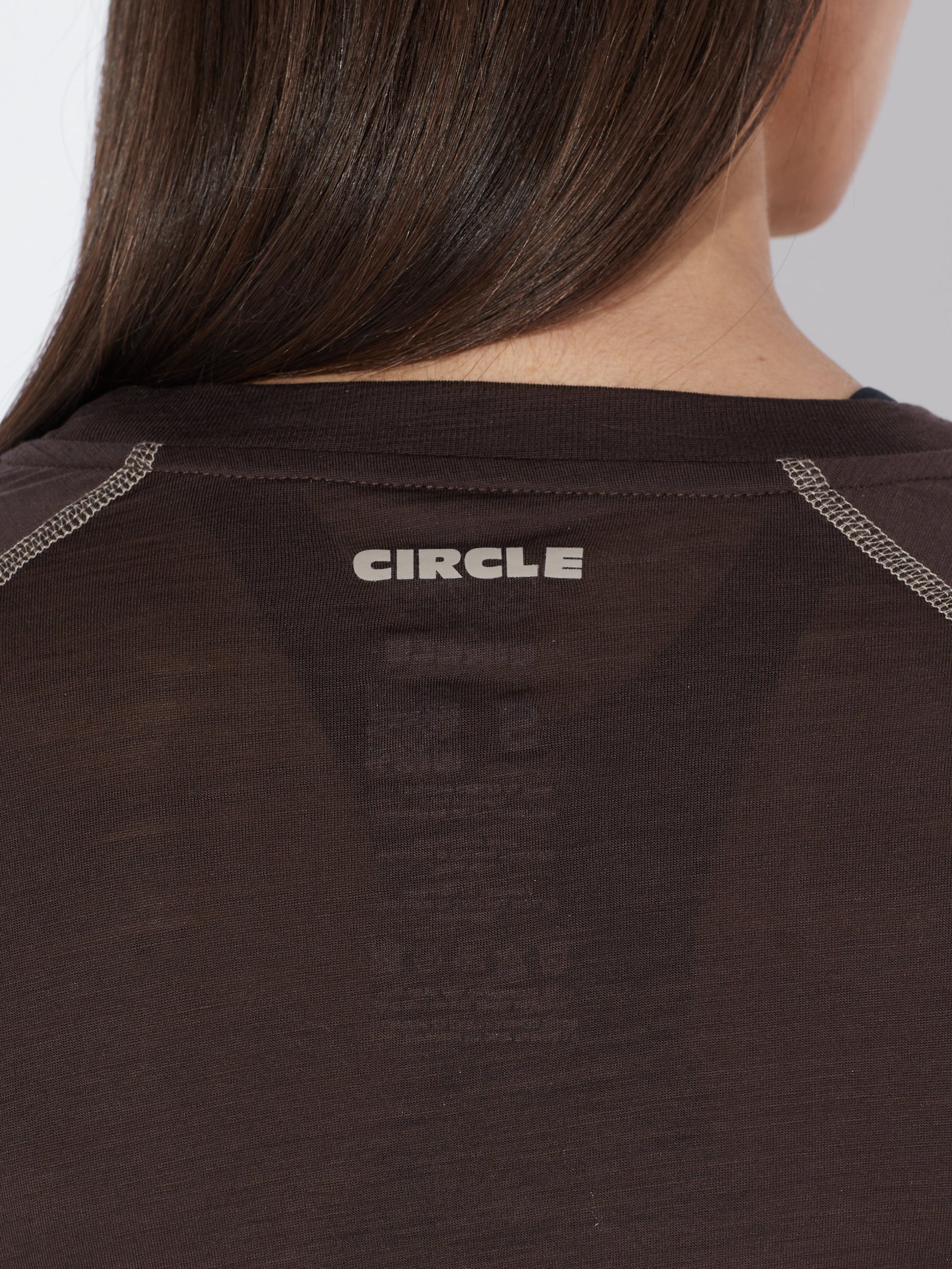 Circle Women's Aerowool Long-sleeve T-Shirt - Forest Bark