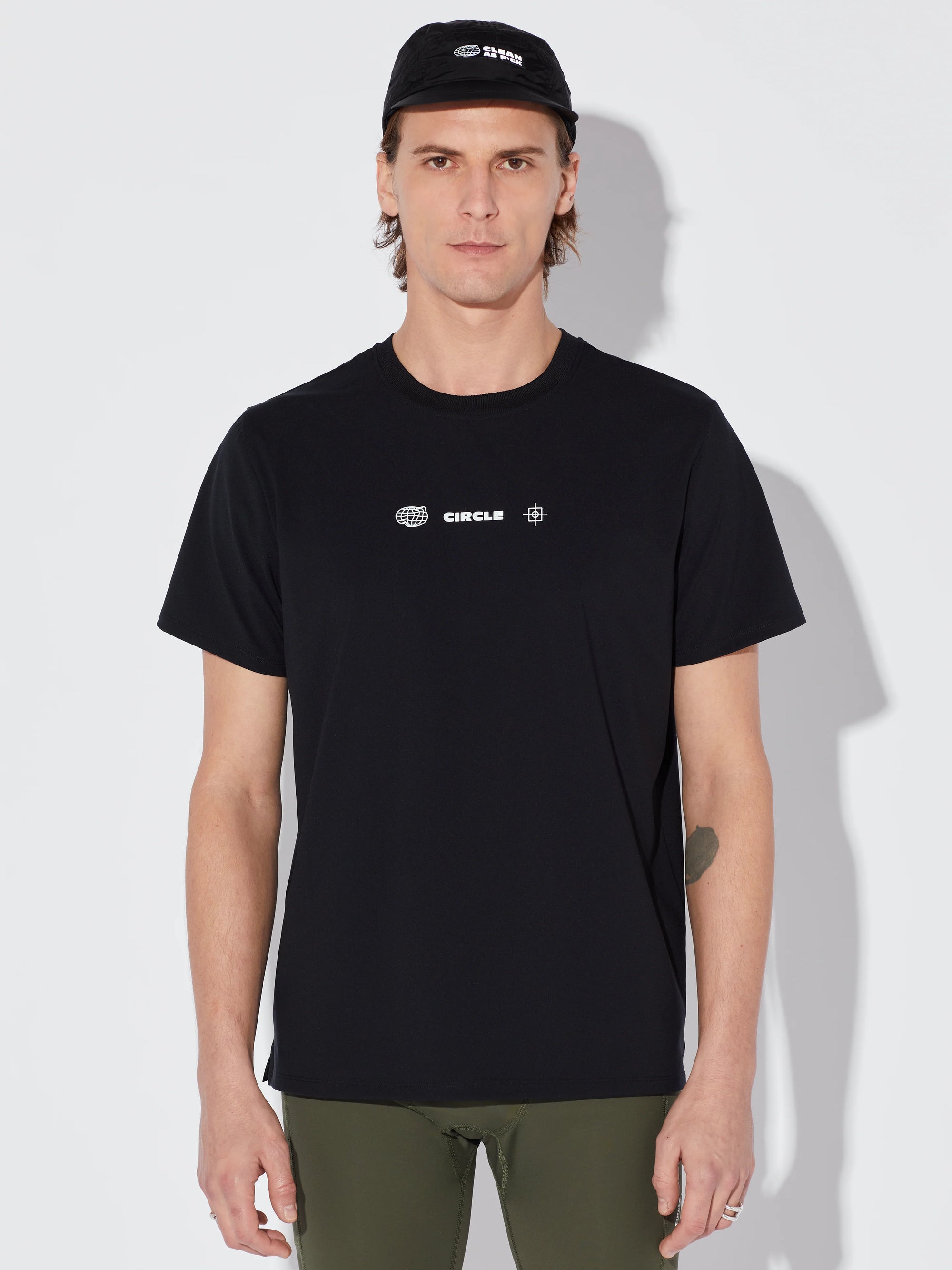 Circle Short Sleeve CAF Agility 2.0 T-Shirt - Onyx/Black