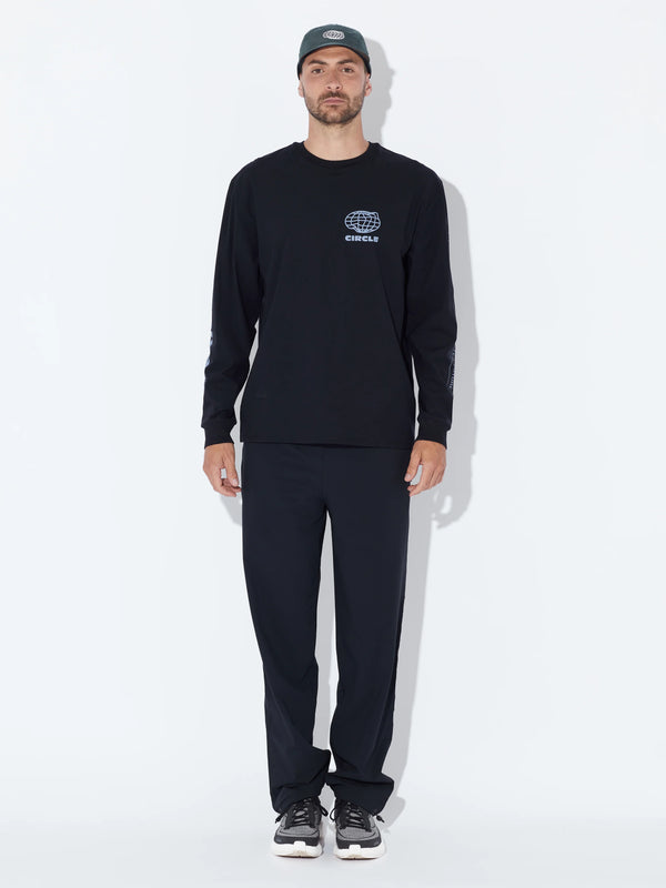 Circle Long Sleeve Clean As F*ck Tee - Black & Blue
