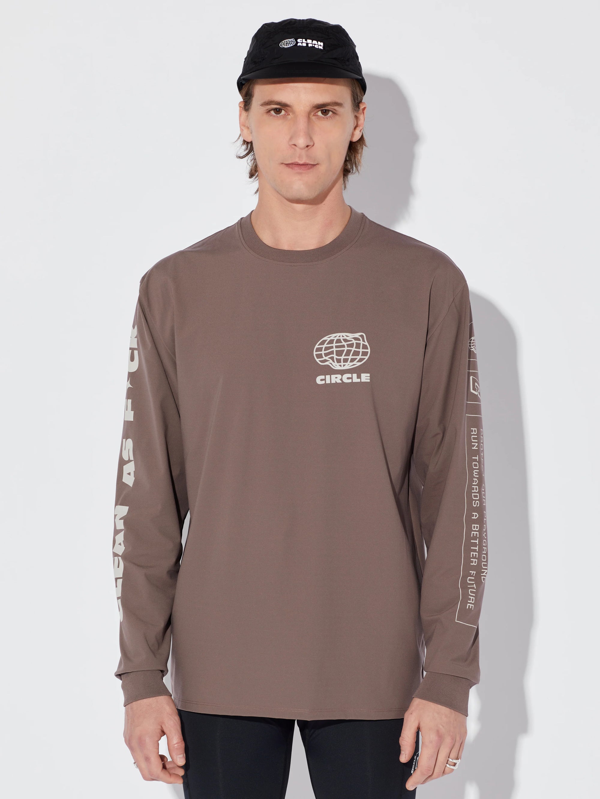 Circle Feel Good Pop Long Sleeve Shirt - Clay