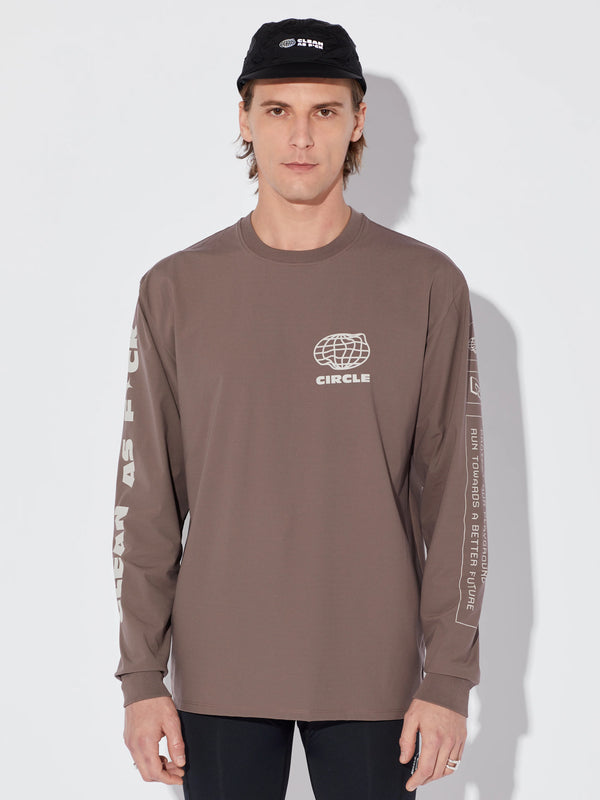 Circle Feel Good Pop Long Sleeve Shirt - Clay