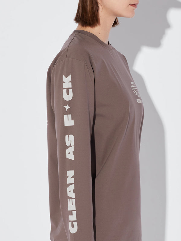 Circle Feel Good Pop Long Sleeve Shirt - Clay