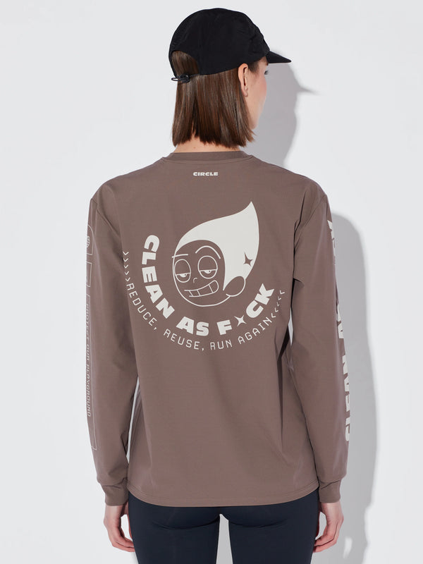Circle Feel Good Pop Long Sleeve Shirt - Clay