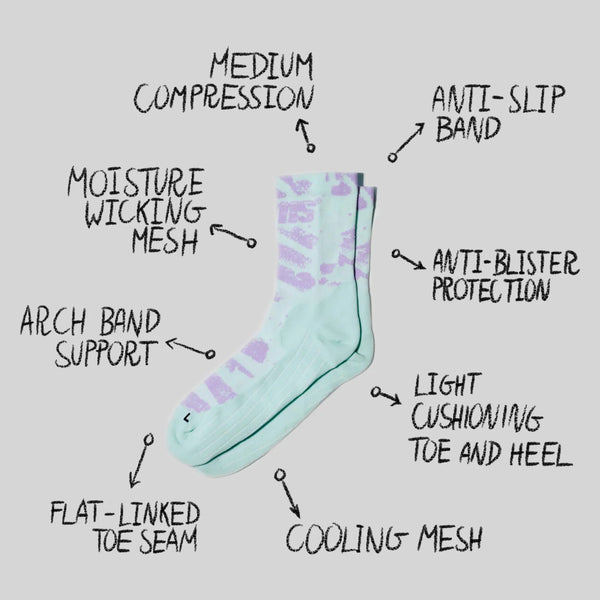 sums Ascenders socks - Lilac / Mint