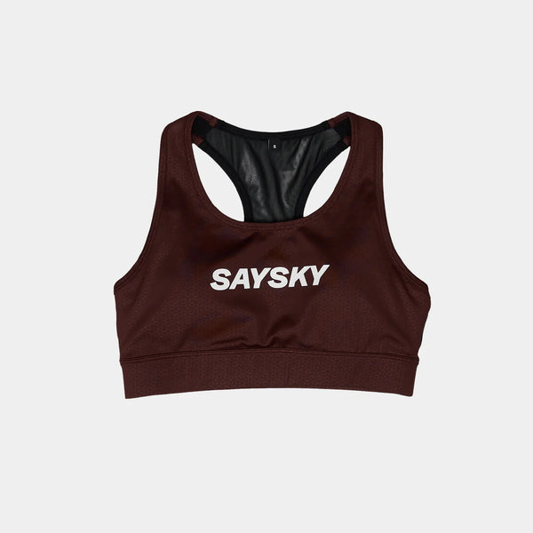 SAYSKY Women's Logo Combat Sports Bra - Red