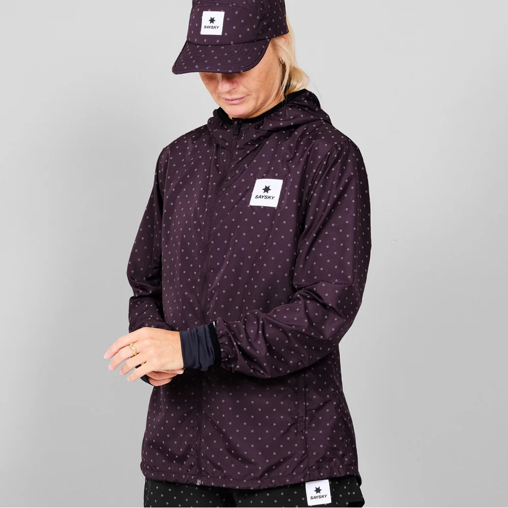 SAYSKY Women's Reflective Polka Blaze Jacket - Purple