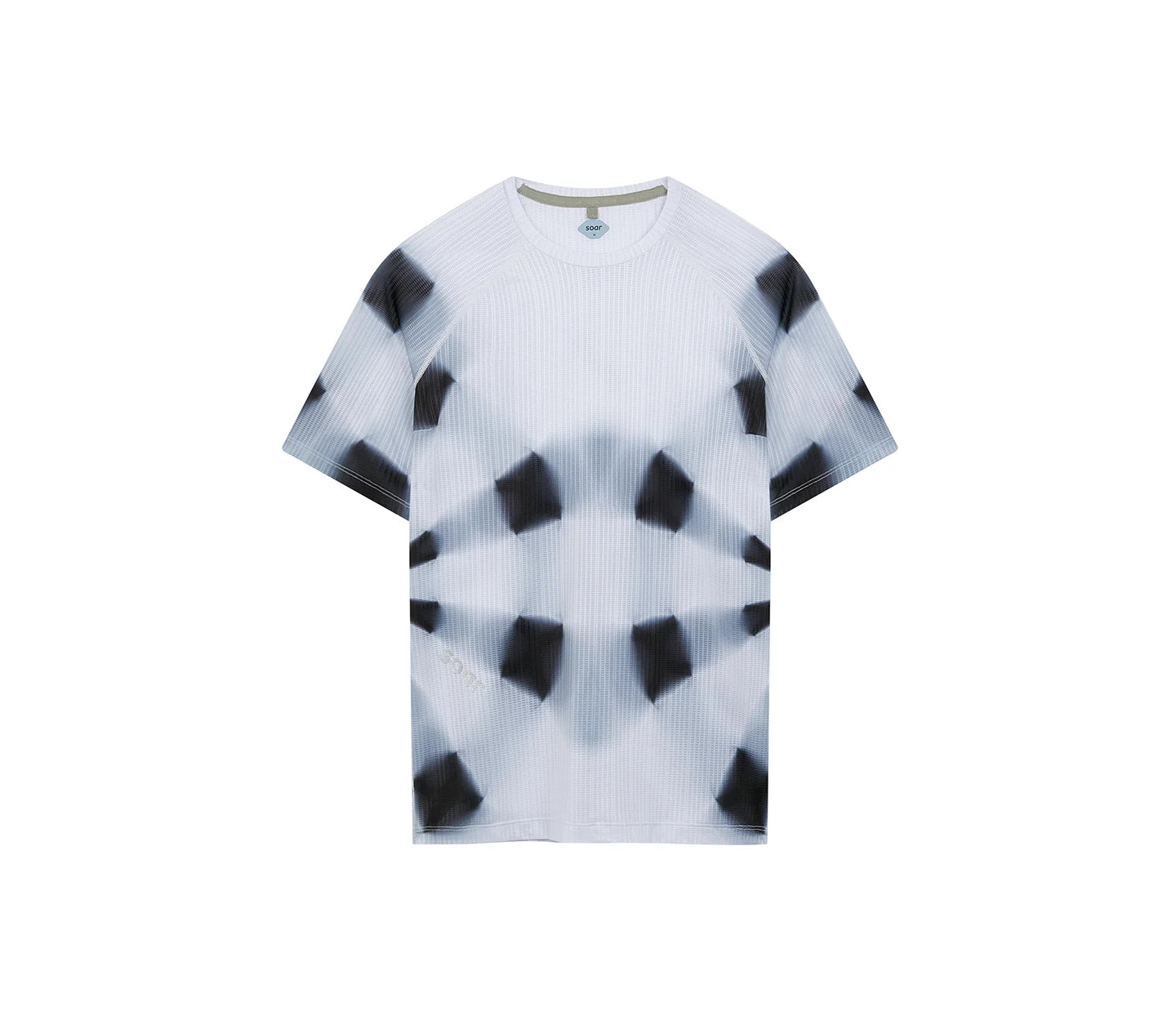SOAR Women's Race Tee - White/Black Kaleidoscope