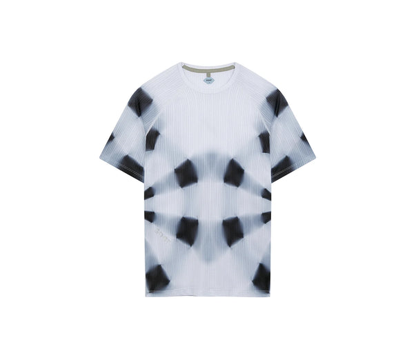 SOAR Women's Race Tee - White/Black Kaleidoscope