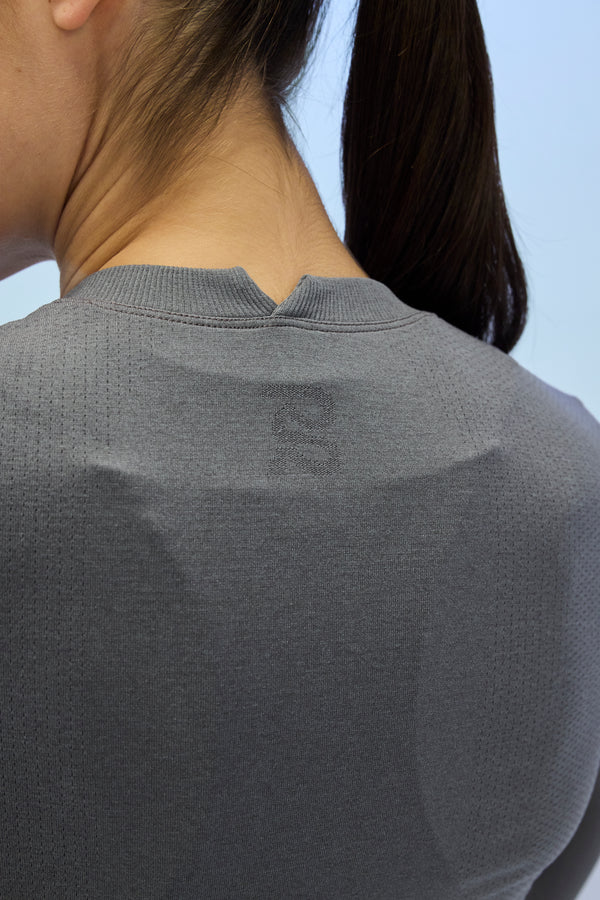 Bandit Women's Seamless Wool Blend Long Sleeve - Shadow