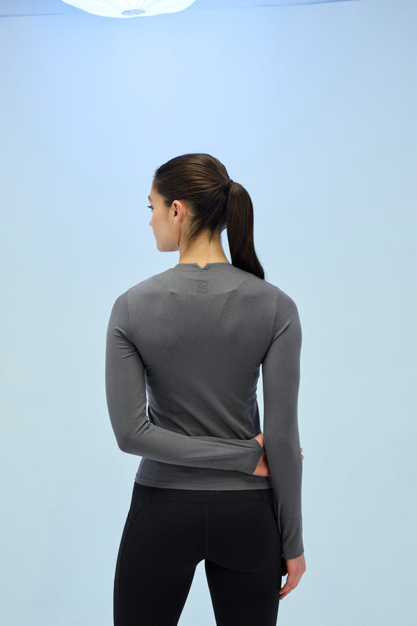 Bandit Women's Seamless Wool Blend Long Sleeve - Shadow