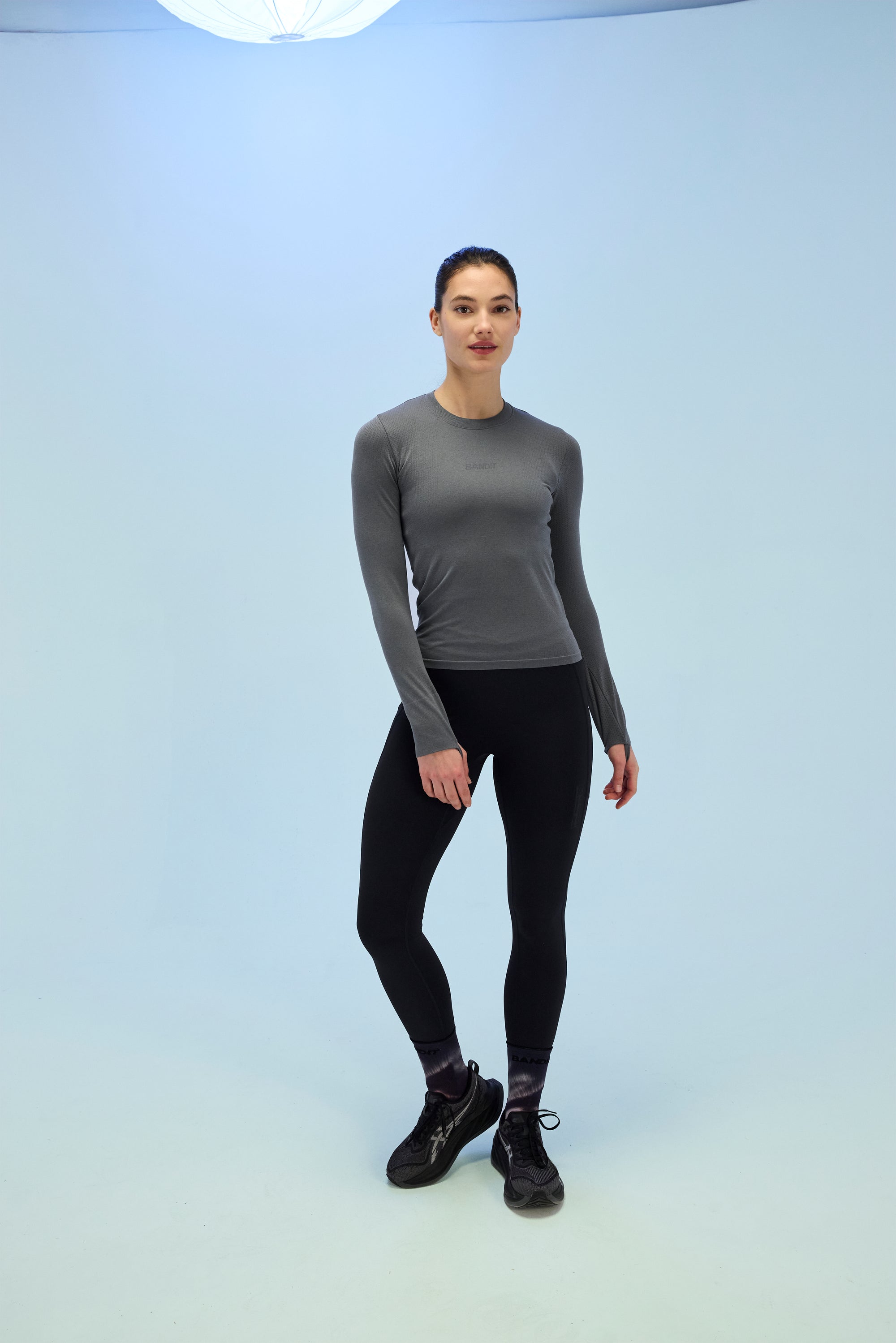 Bandit Women's Seamless Wool Blend Long Sleeve - Shadow