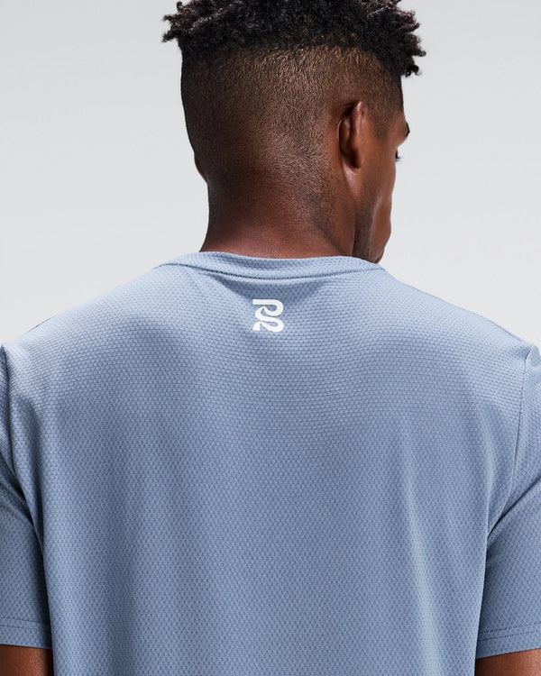 Bandit Men's Micromesh™ Short Sleeve Run Tee - Steel Horizon