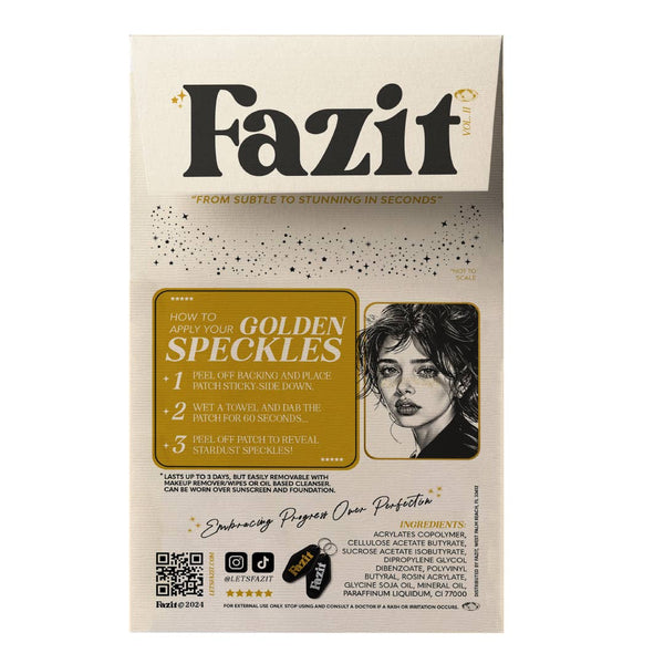Fazit Gold Glitter Freckles Makeup Patches