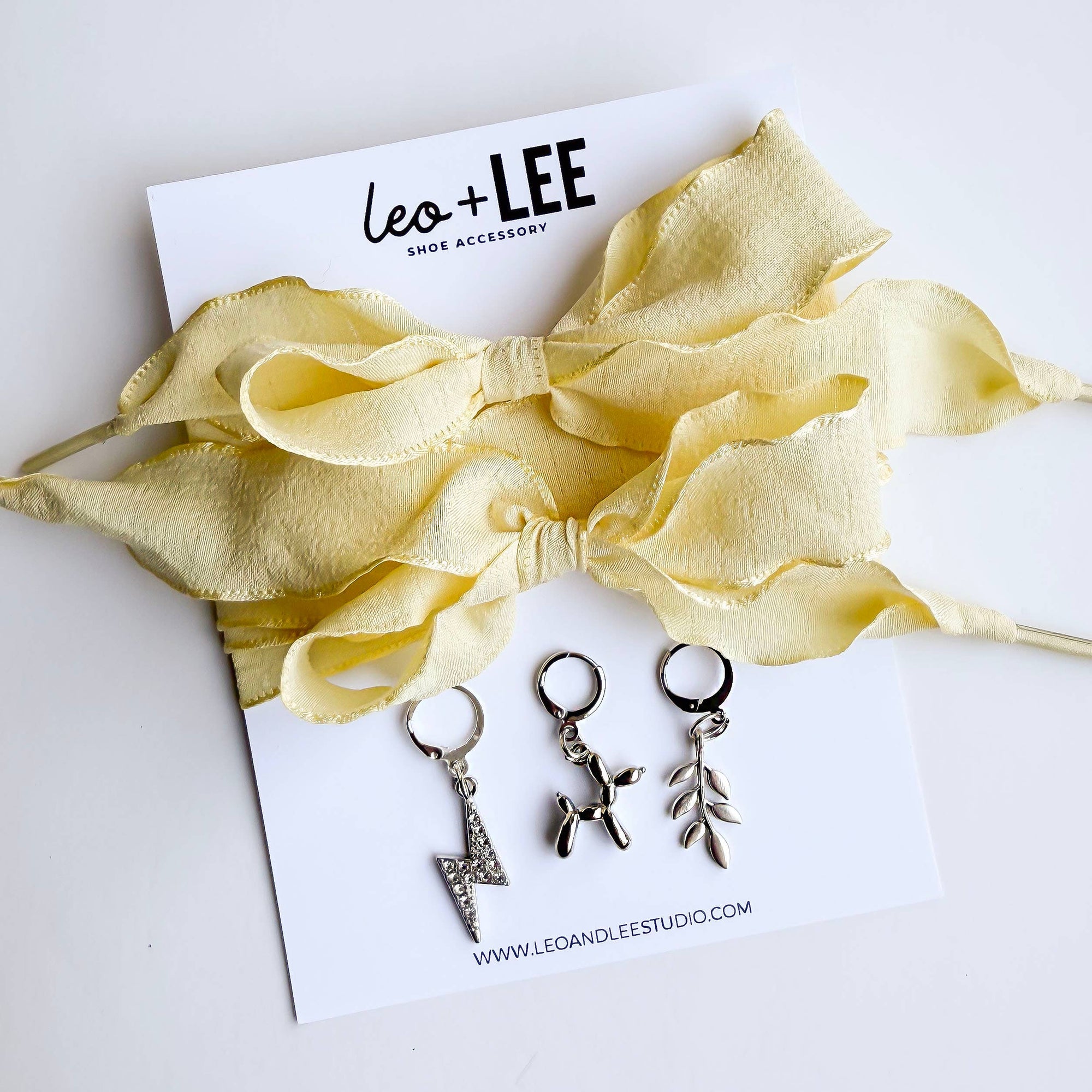 Leo + Lee Shoe Charm and Lace Sets