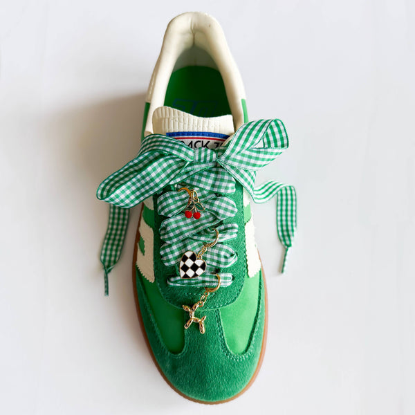 Gingham Shoe Charms and Lace Sets | Sneaker Charm Sets