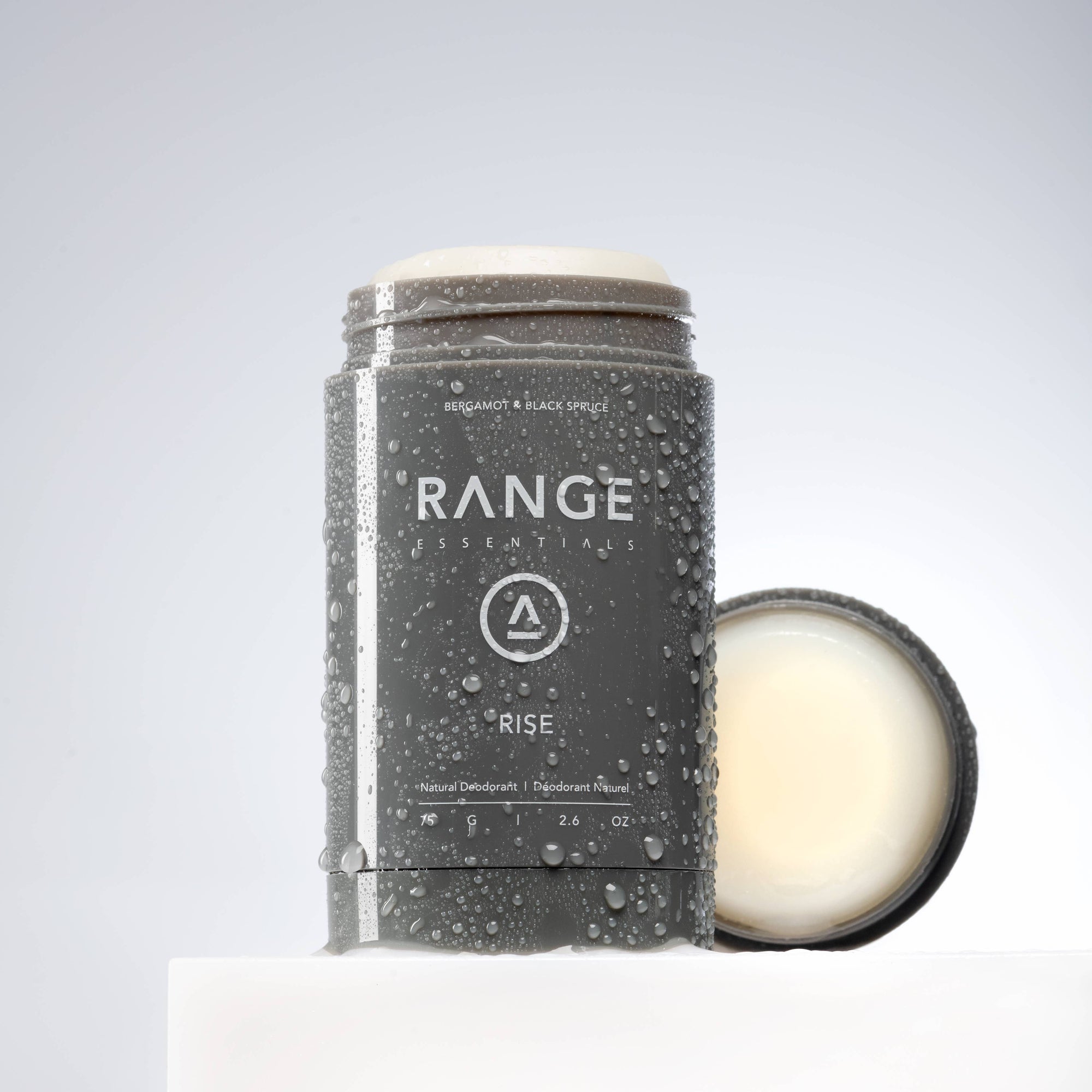 RANGE  Natural Deodorant RISE : Bergamot + Black Spruce