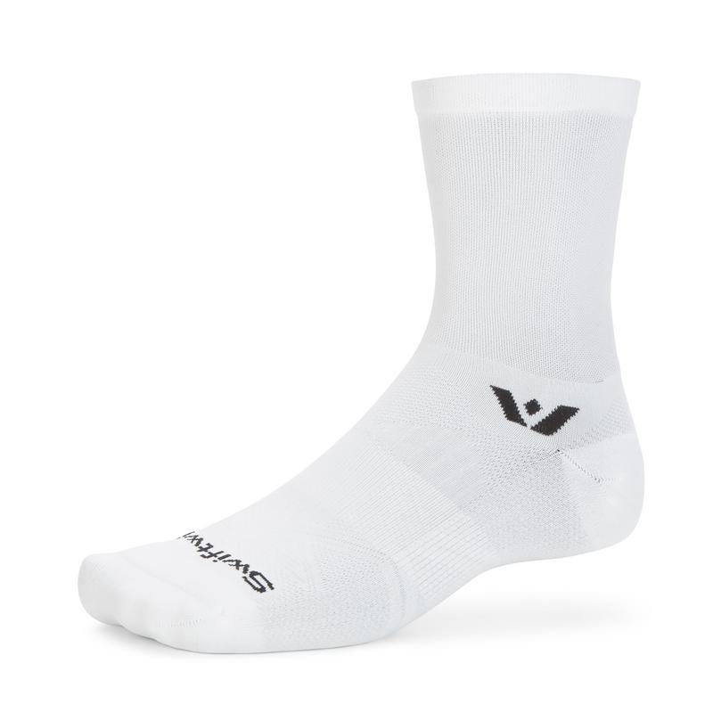 Swiftwick Aspire Mid-Crew - Circuit White