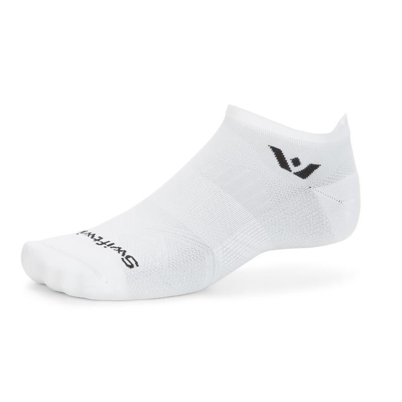 Swiftwick Aspire No Show - Circuit White