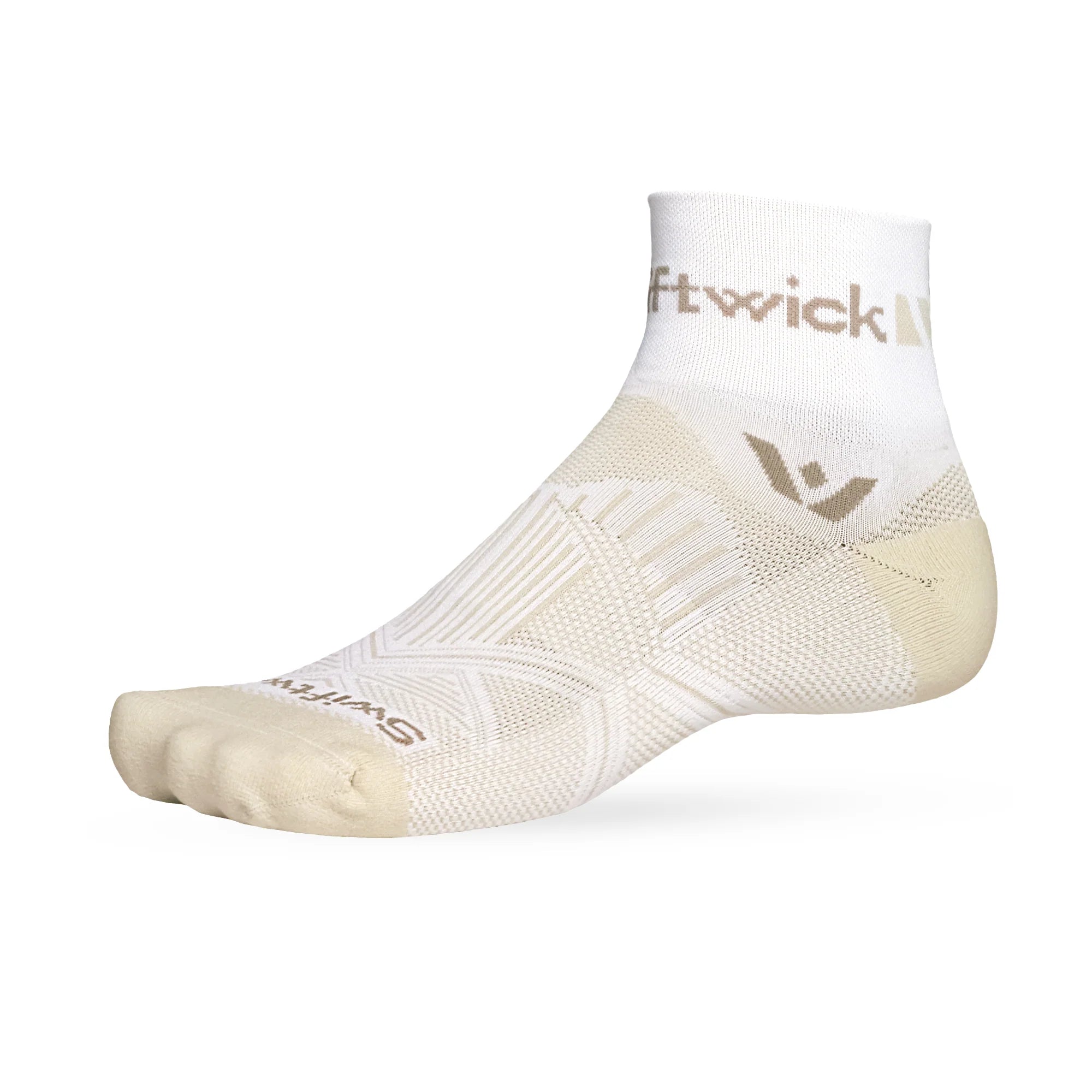 Swiftwick Aspire Quarter Crew - Oatmeal Tan