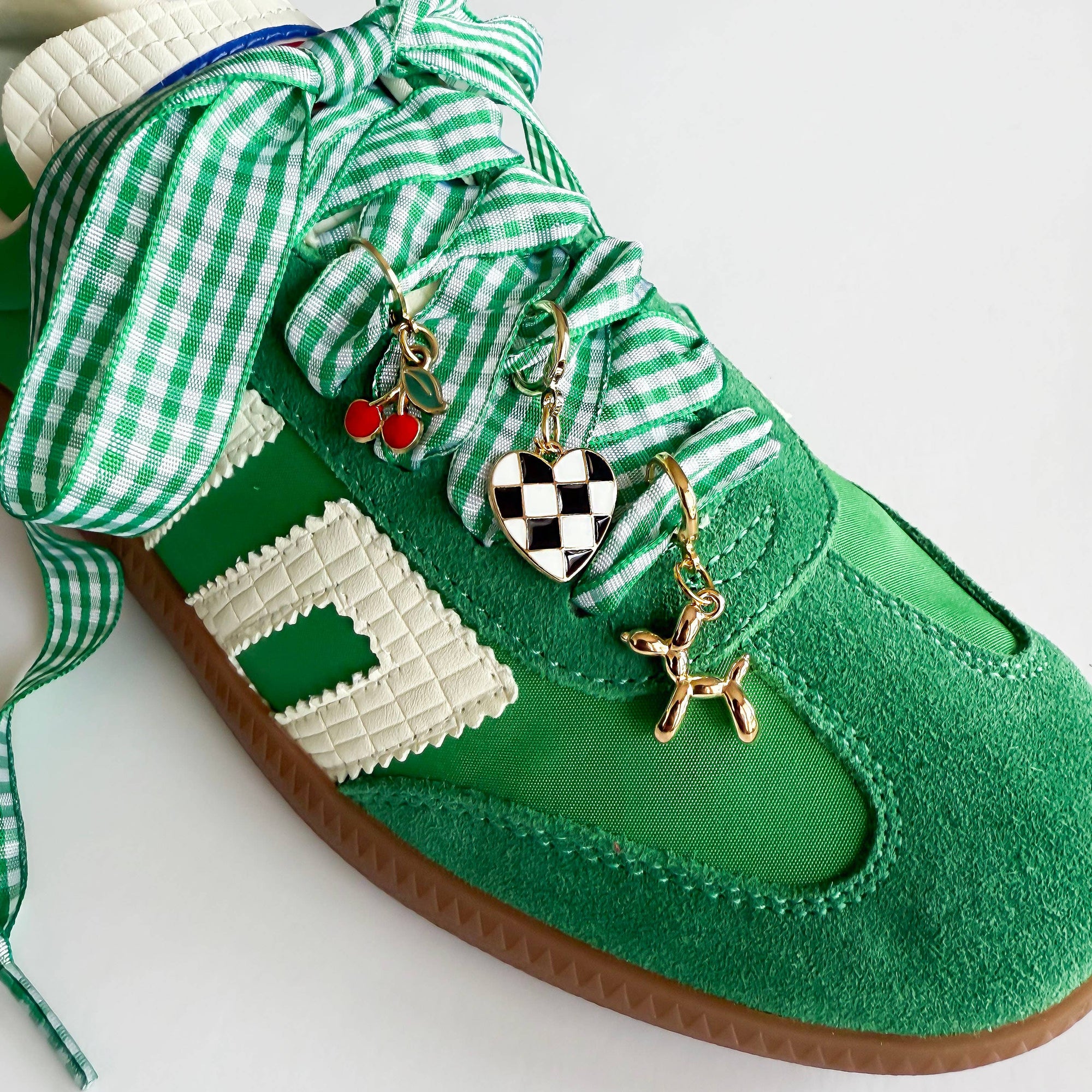 Gingham Shoe Charms and Lace Sets | Sneaker Charm Sets